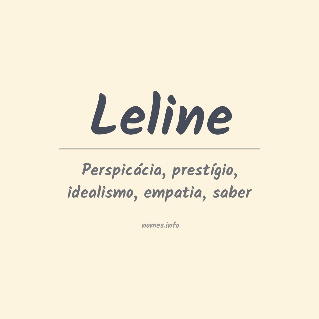 Significado do nome Leline