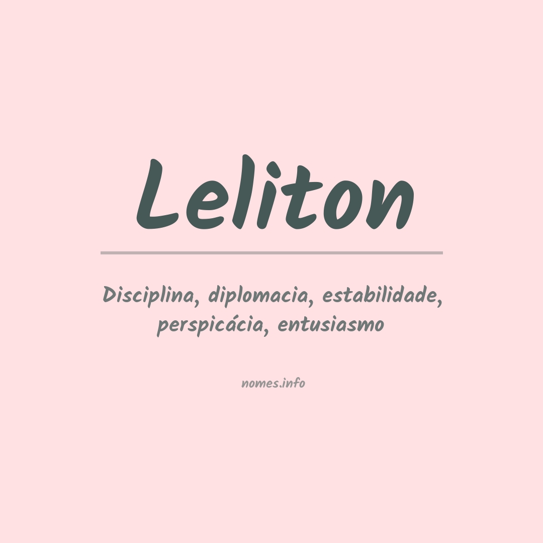 Significado do nome Leliton