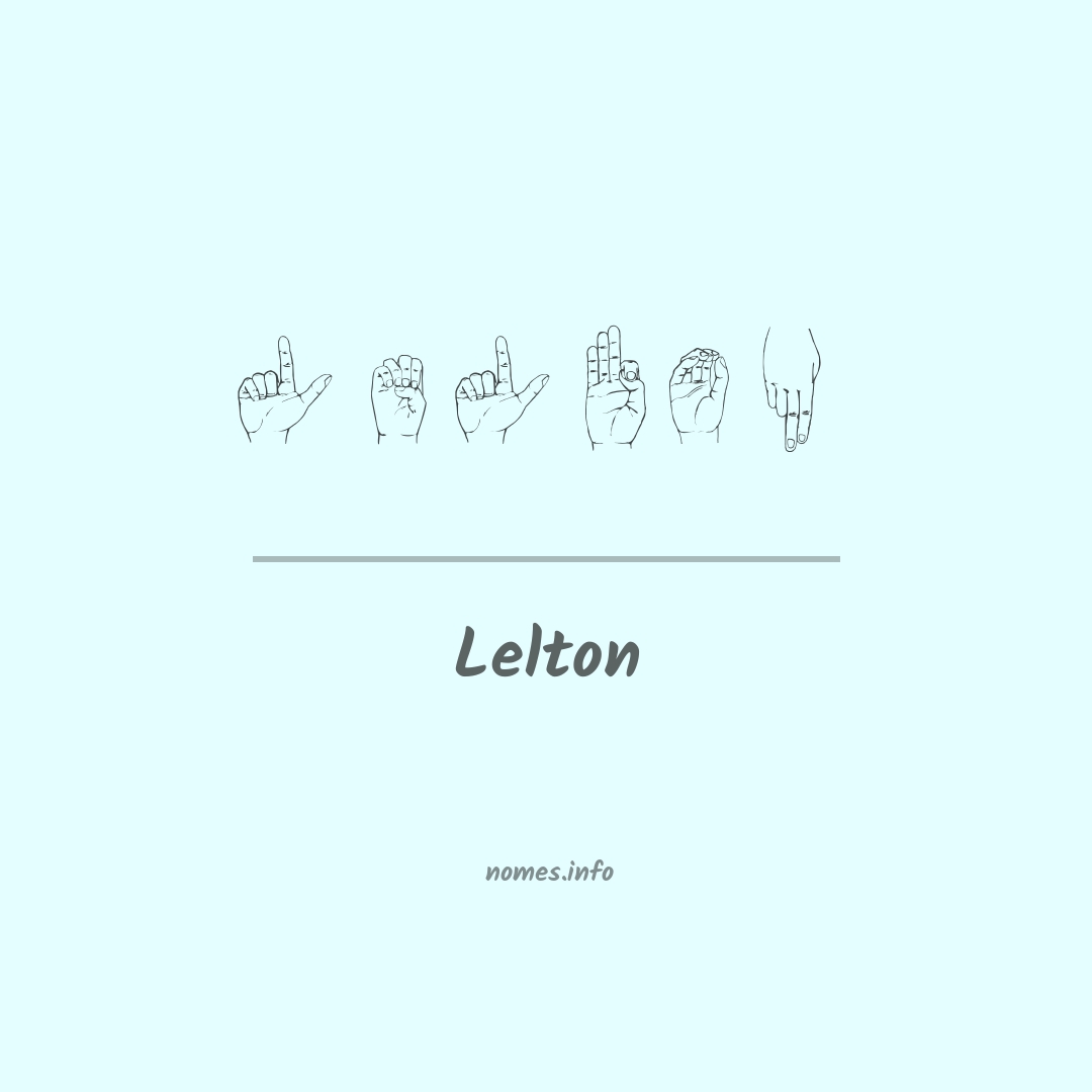 Lelton em Libras