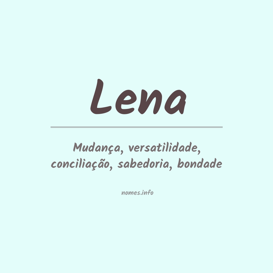 Significado do nome Lena