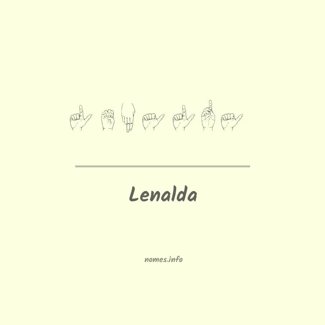 Lenalda em Libras