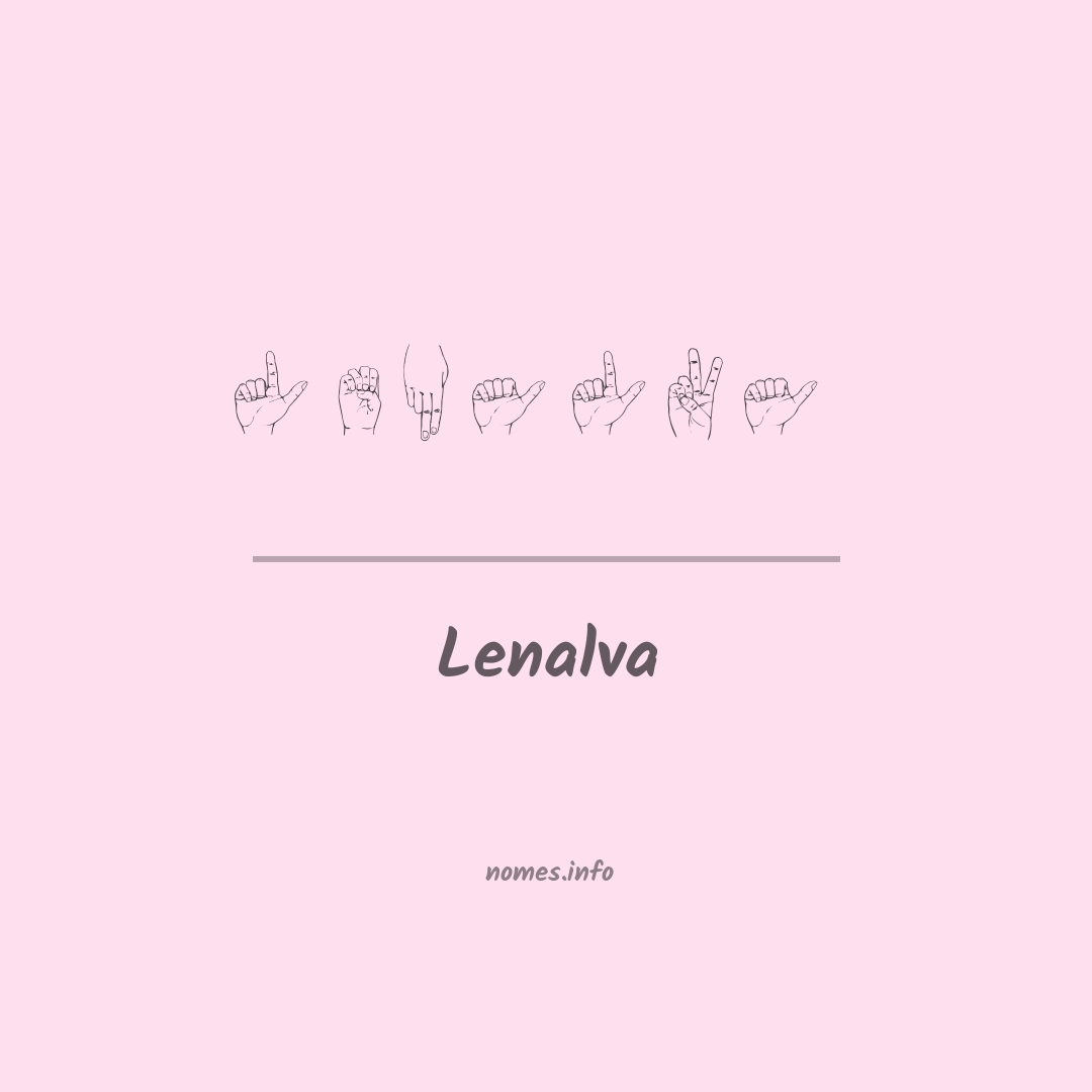 Lenalva em Libras
