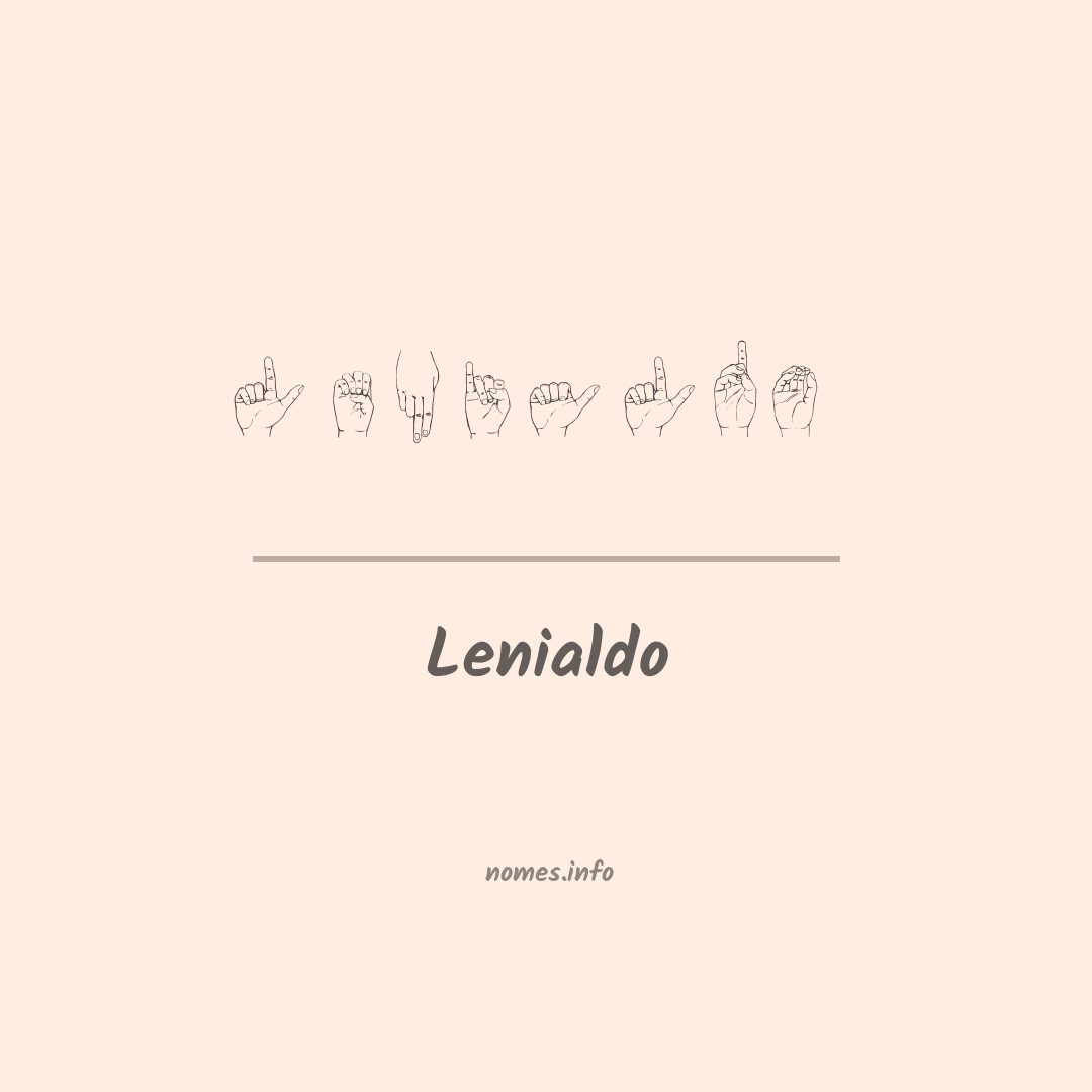 Lenialdo em Libras