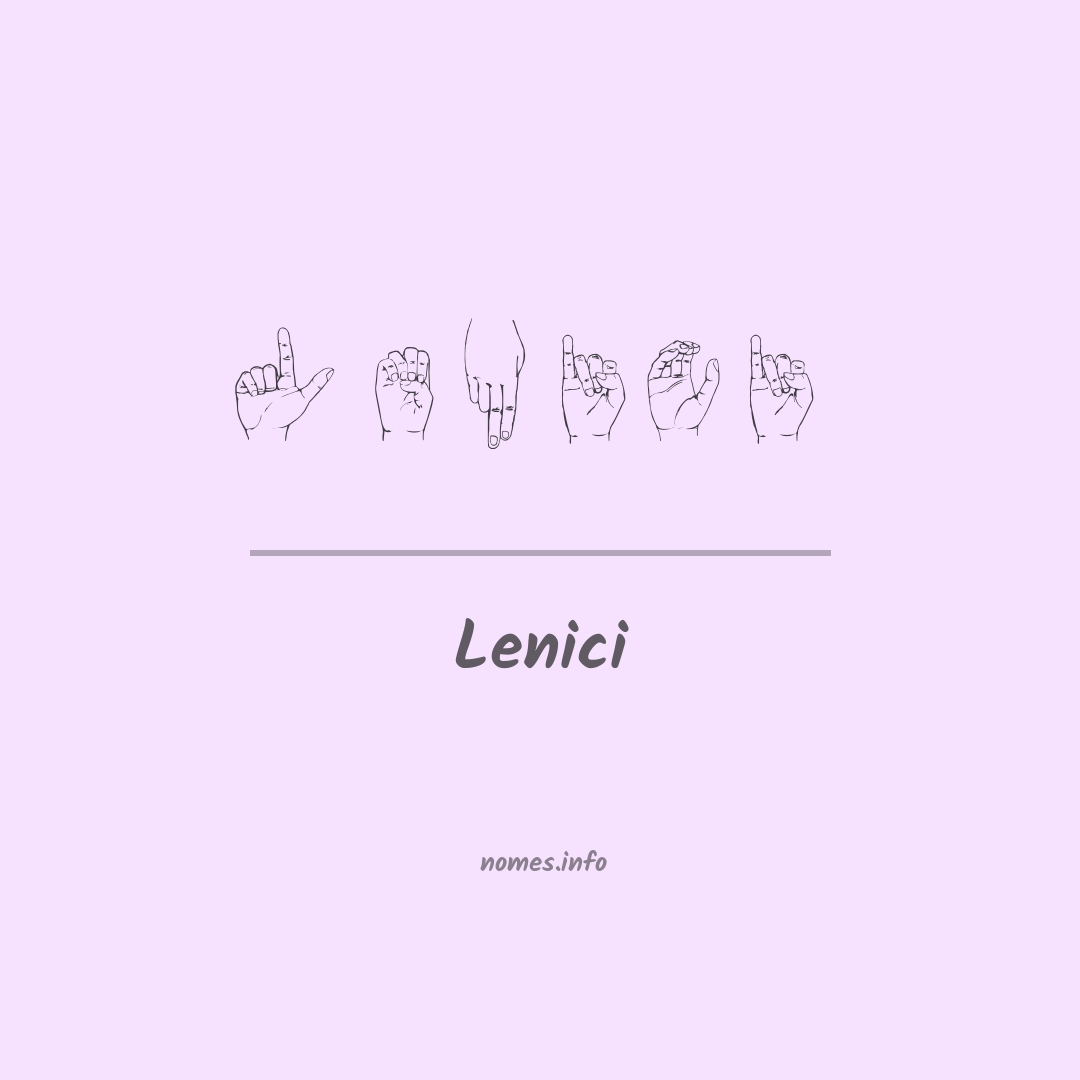 Lenici em Libras