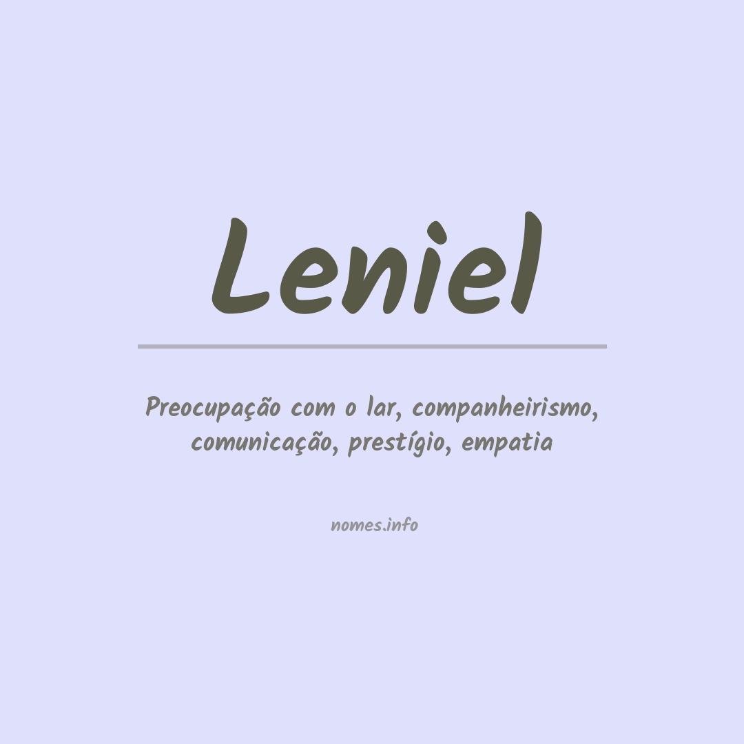 Significado do nome Leniel