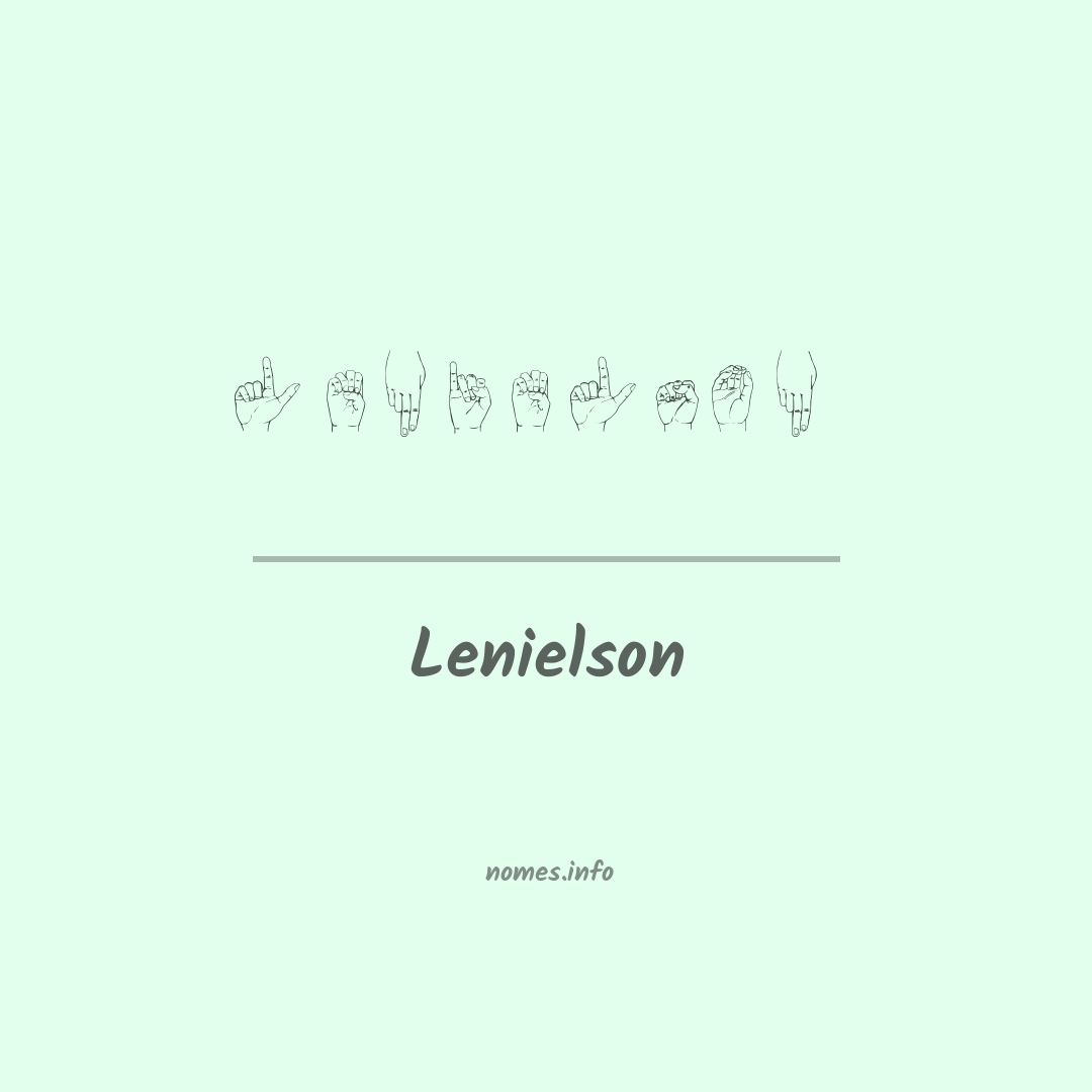 Lenielson em Libras