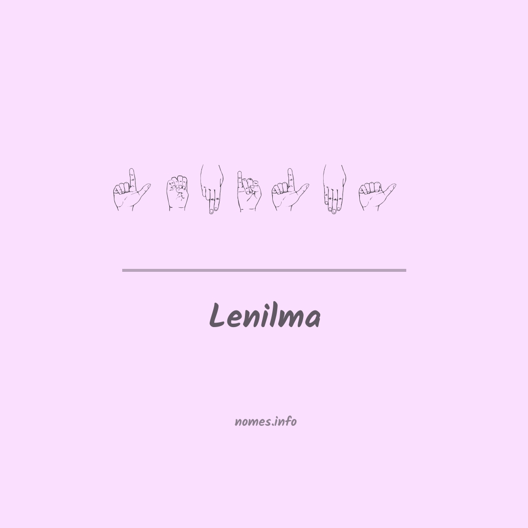 Lenilma em Libras