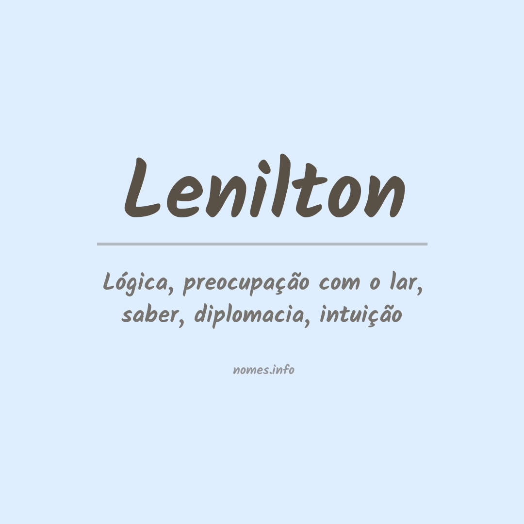 Significado do nome Lenilton