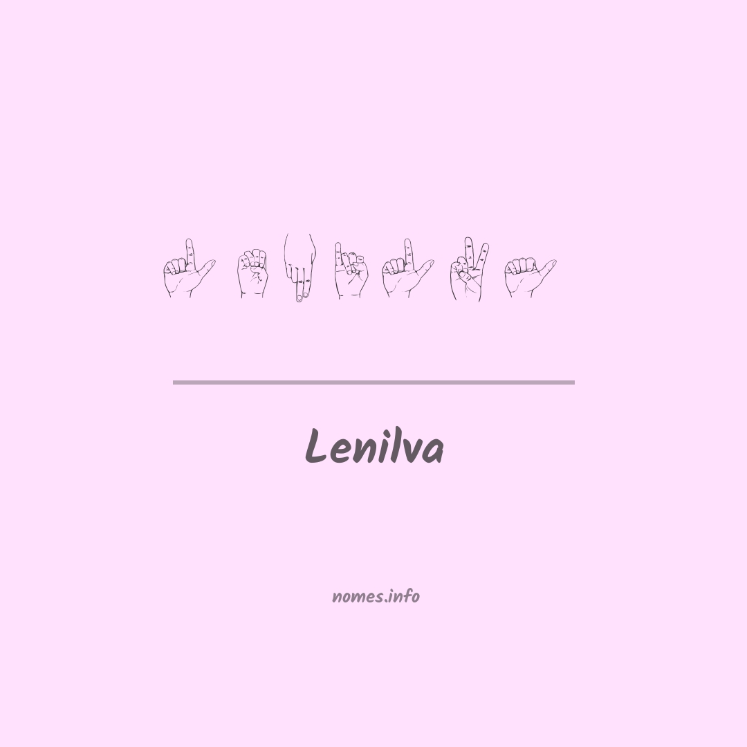 Lenilva em Libras