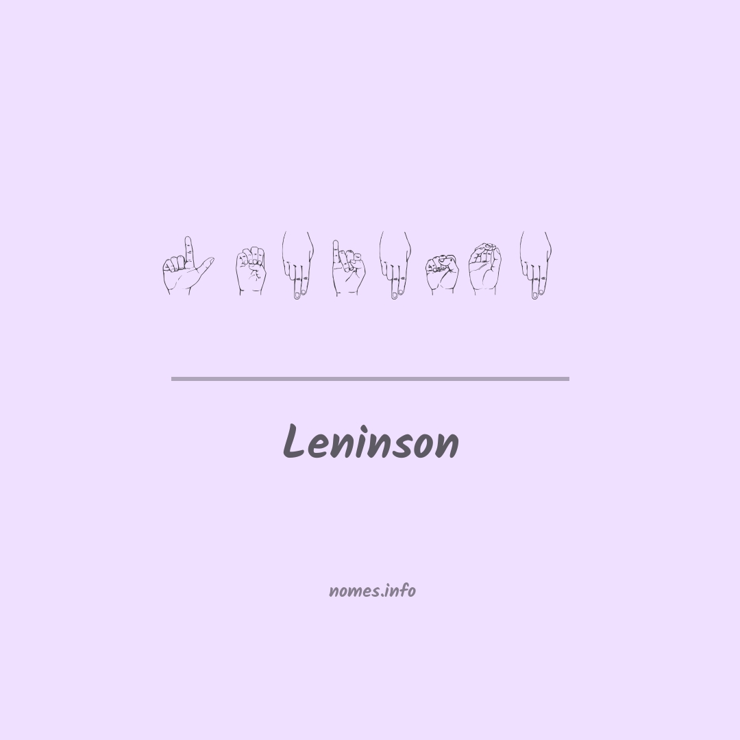 Leninson em Libras