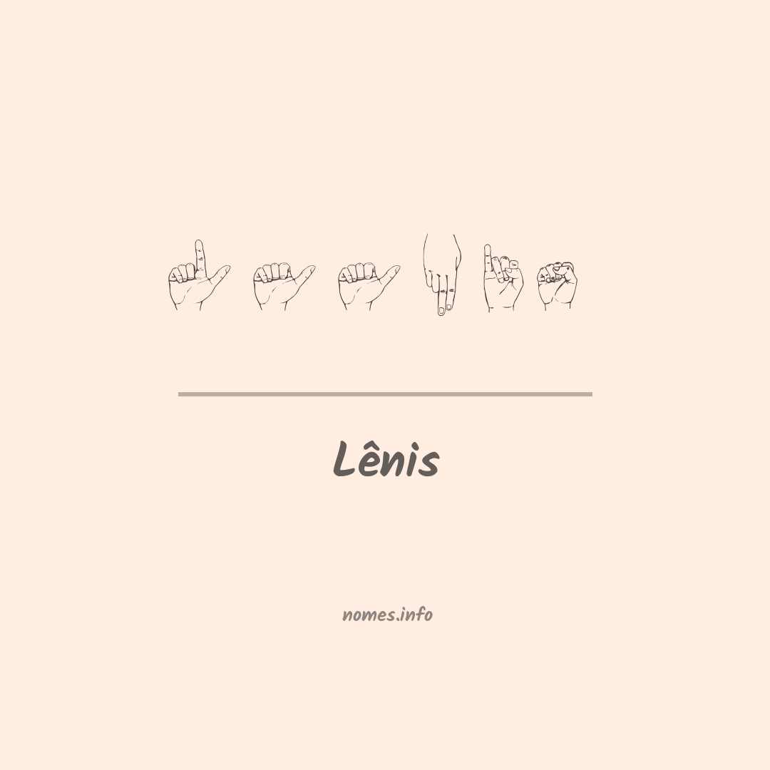Lênis em Libras