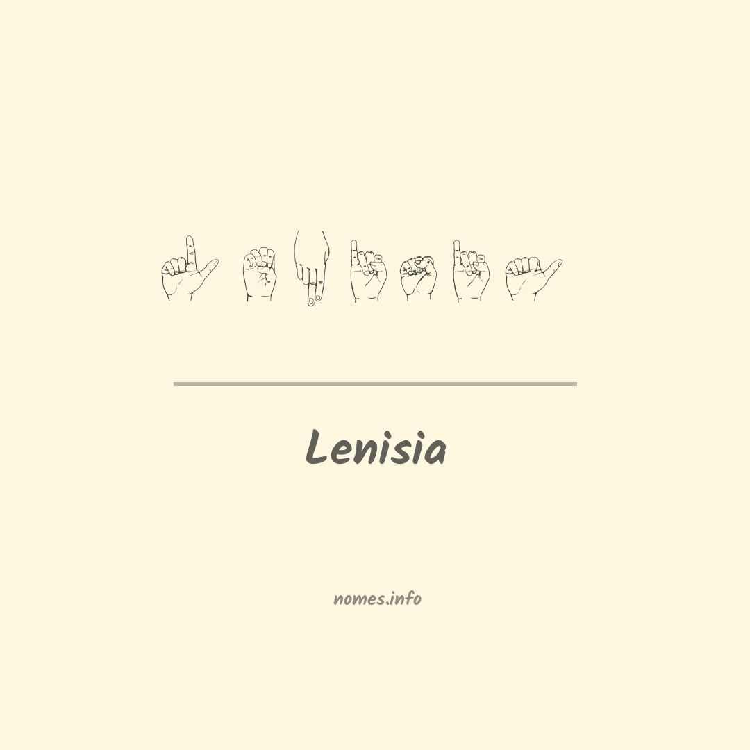 Lenisia em Libras