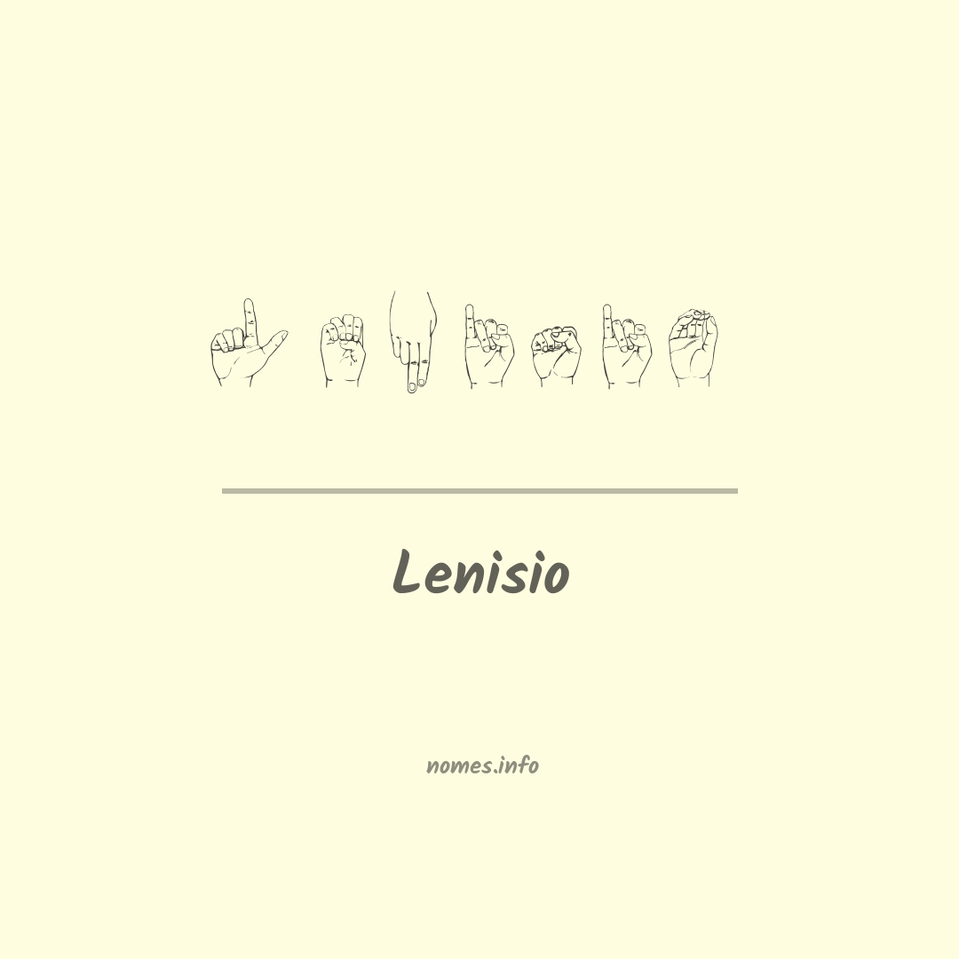 Lenisio em Libras
