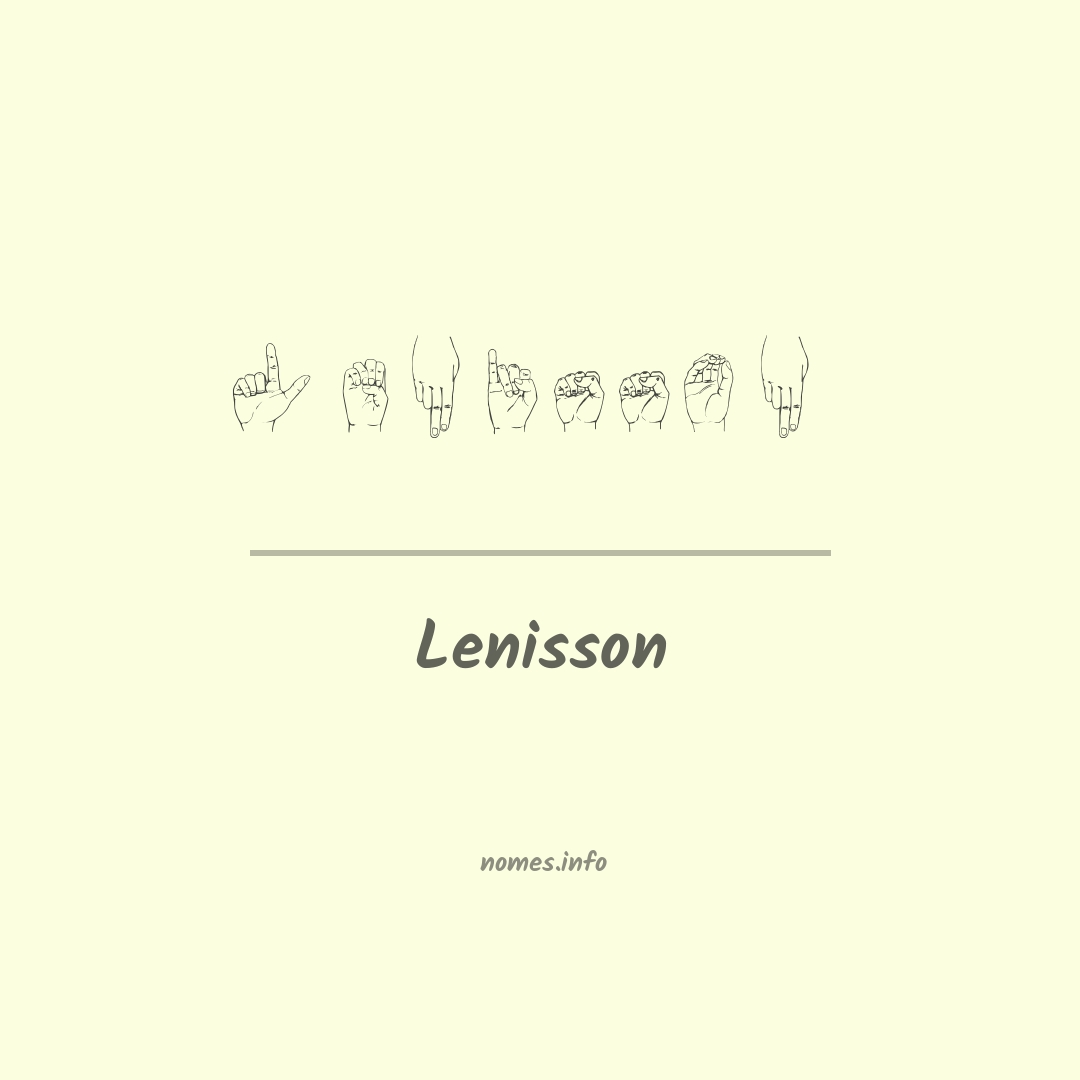 Lenisson em Libras