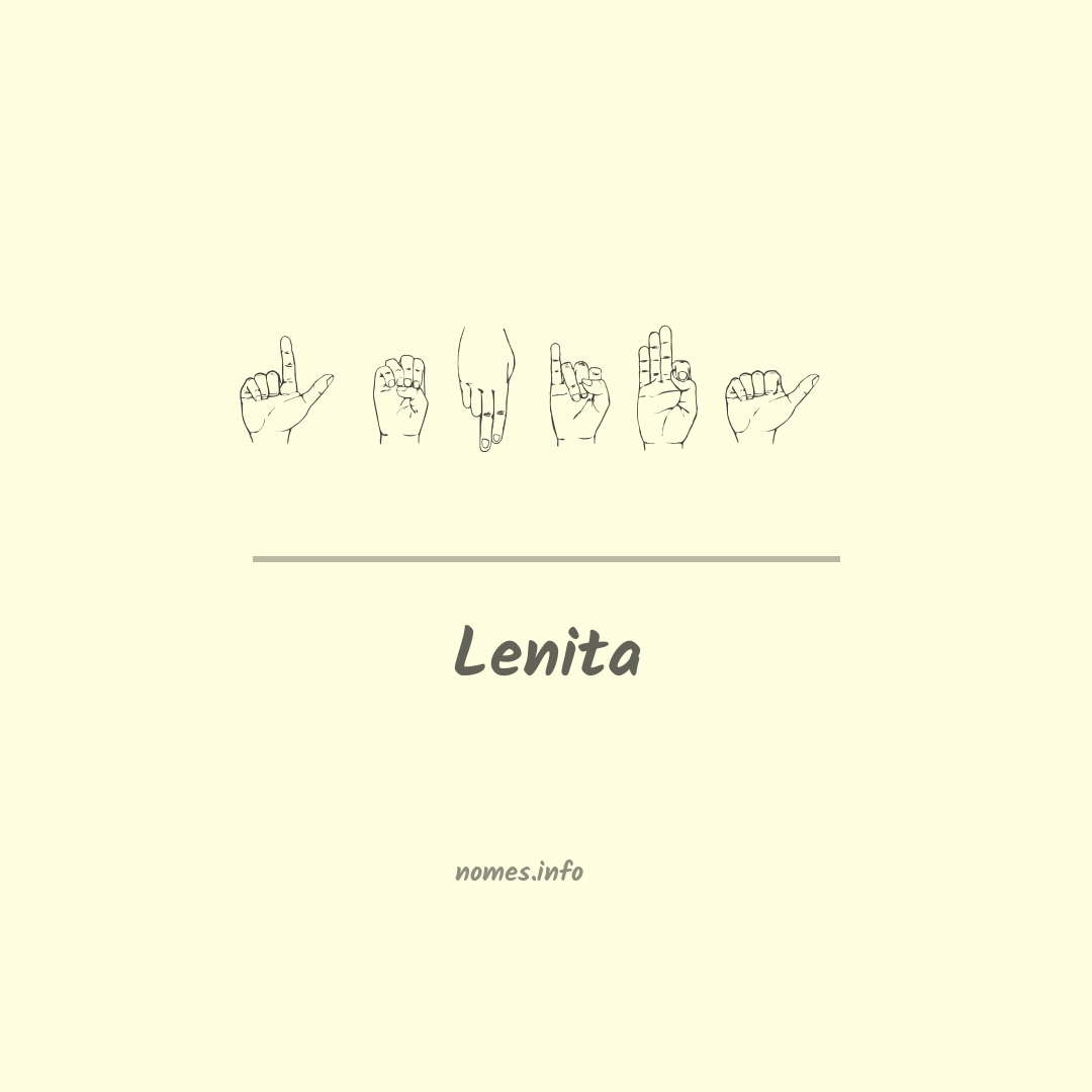 Lenita em Libras