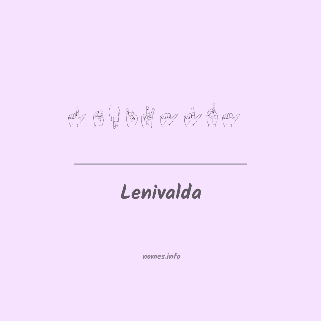 Lenivalda em Libras