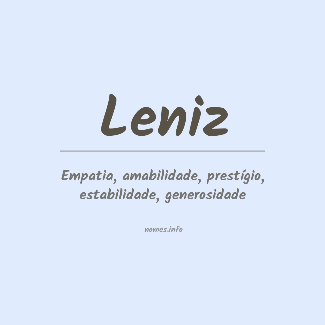 Significado do nome Leniz