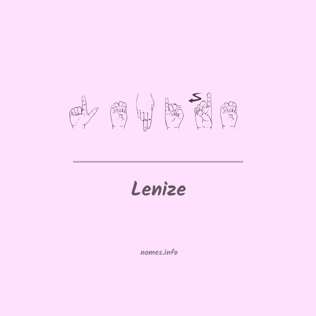 Lenize em Libras