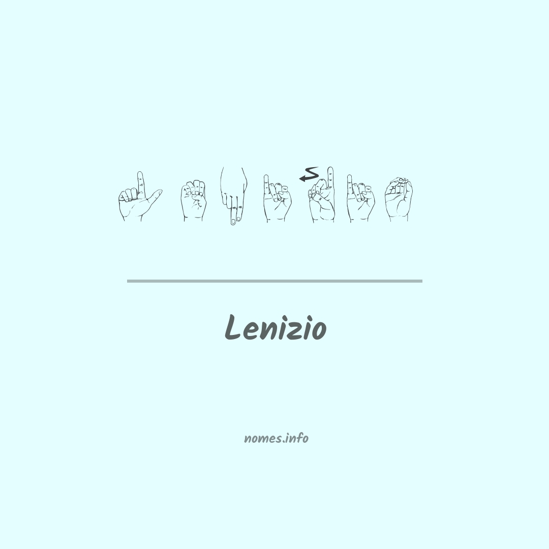 Lenizio em Libras