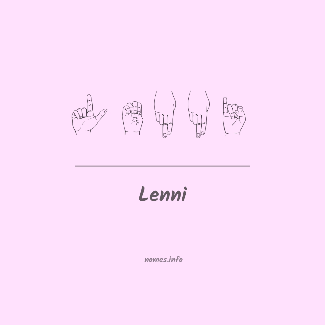 Lenni em Libras