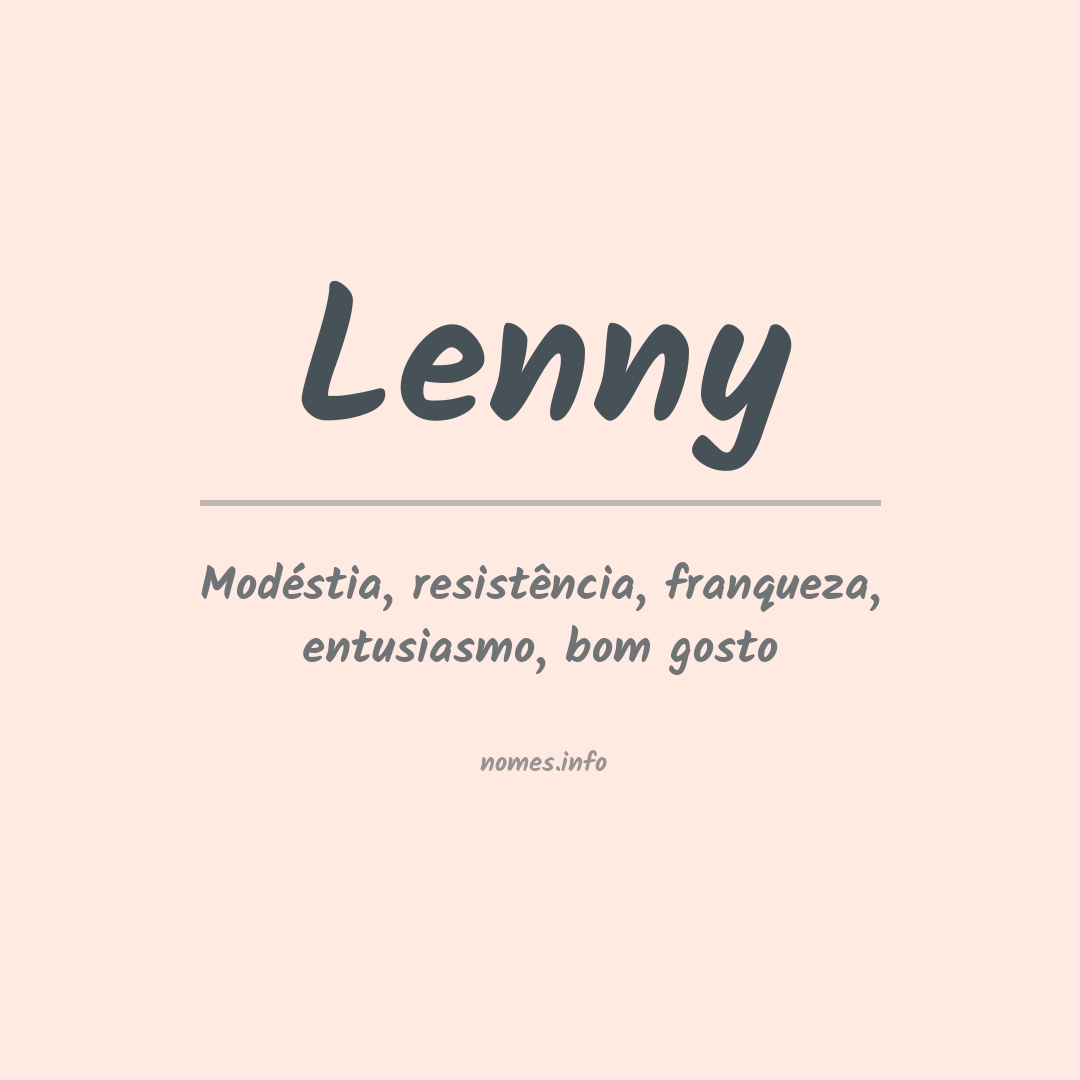 Significado do nome Lenny