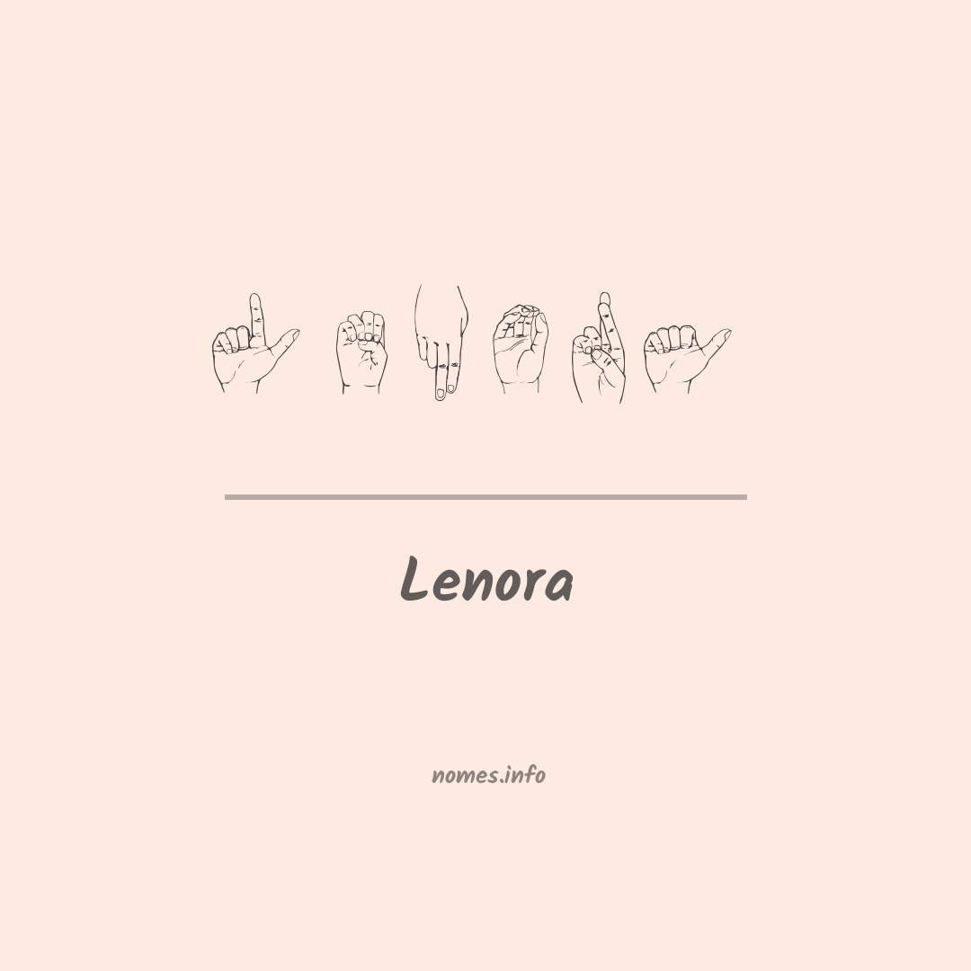 Lenora em Libras