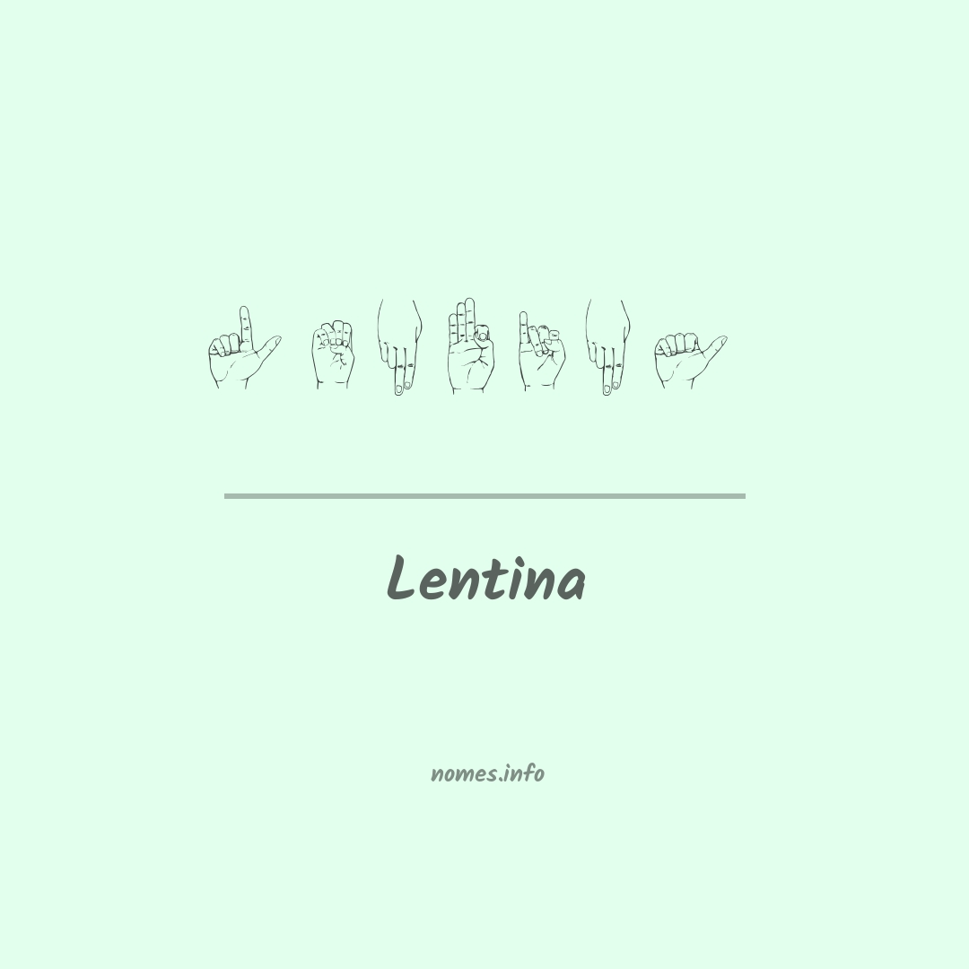 Lentina em Libras