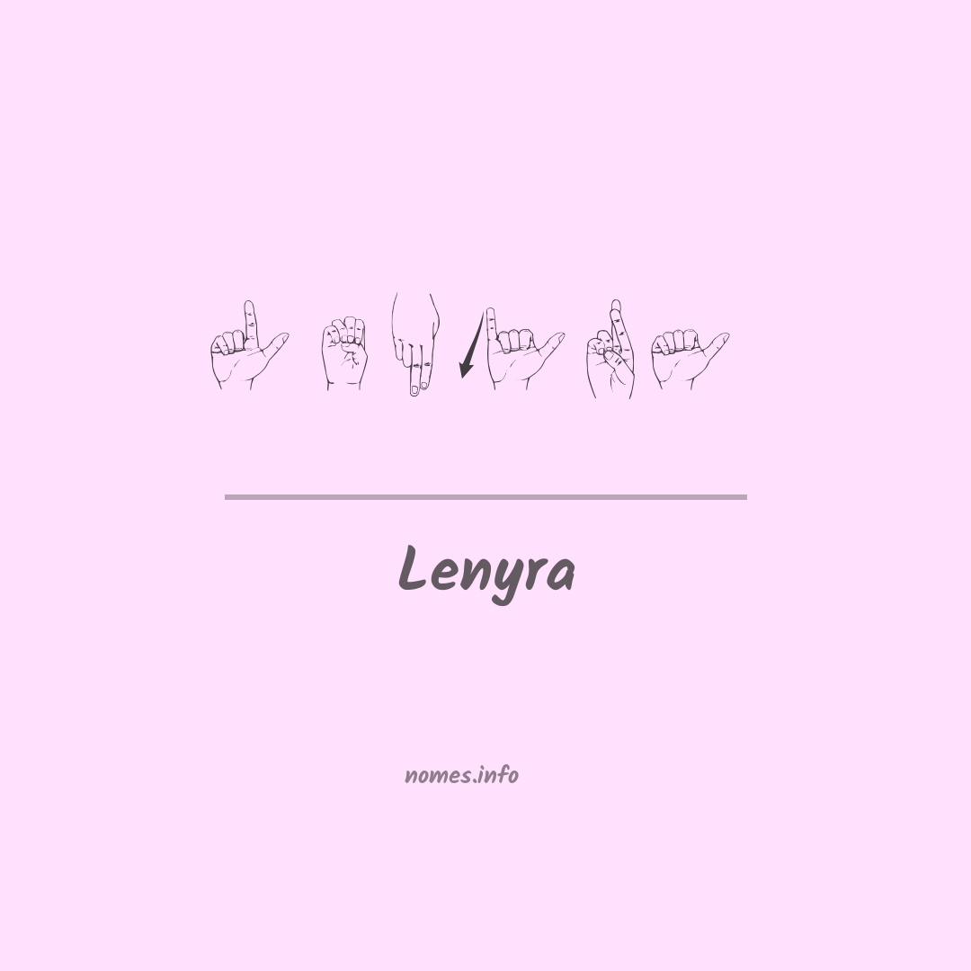 Lenyra em Libras