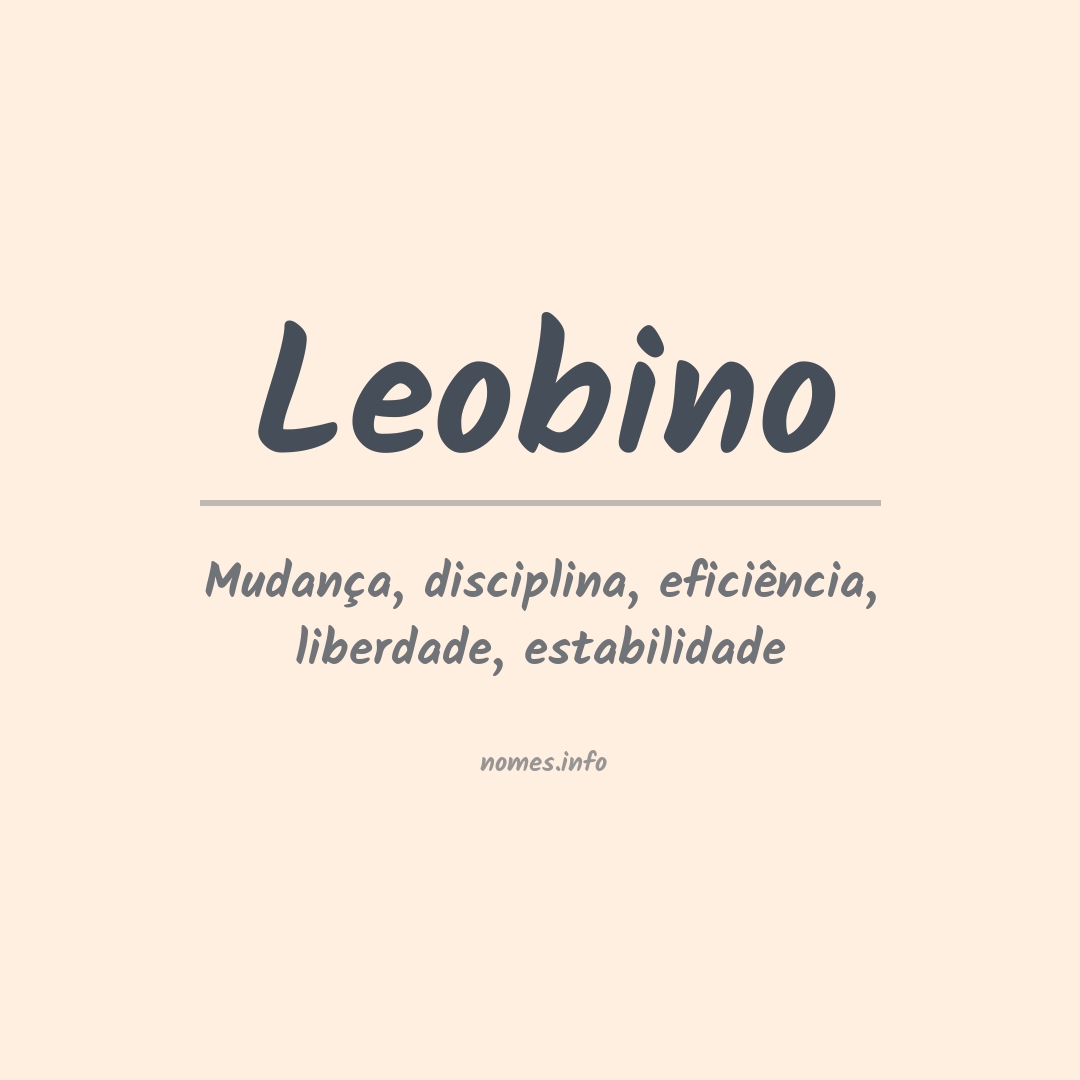 Significado do nome Leobino