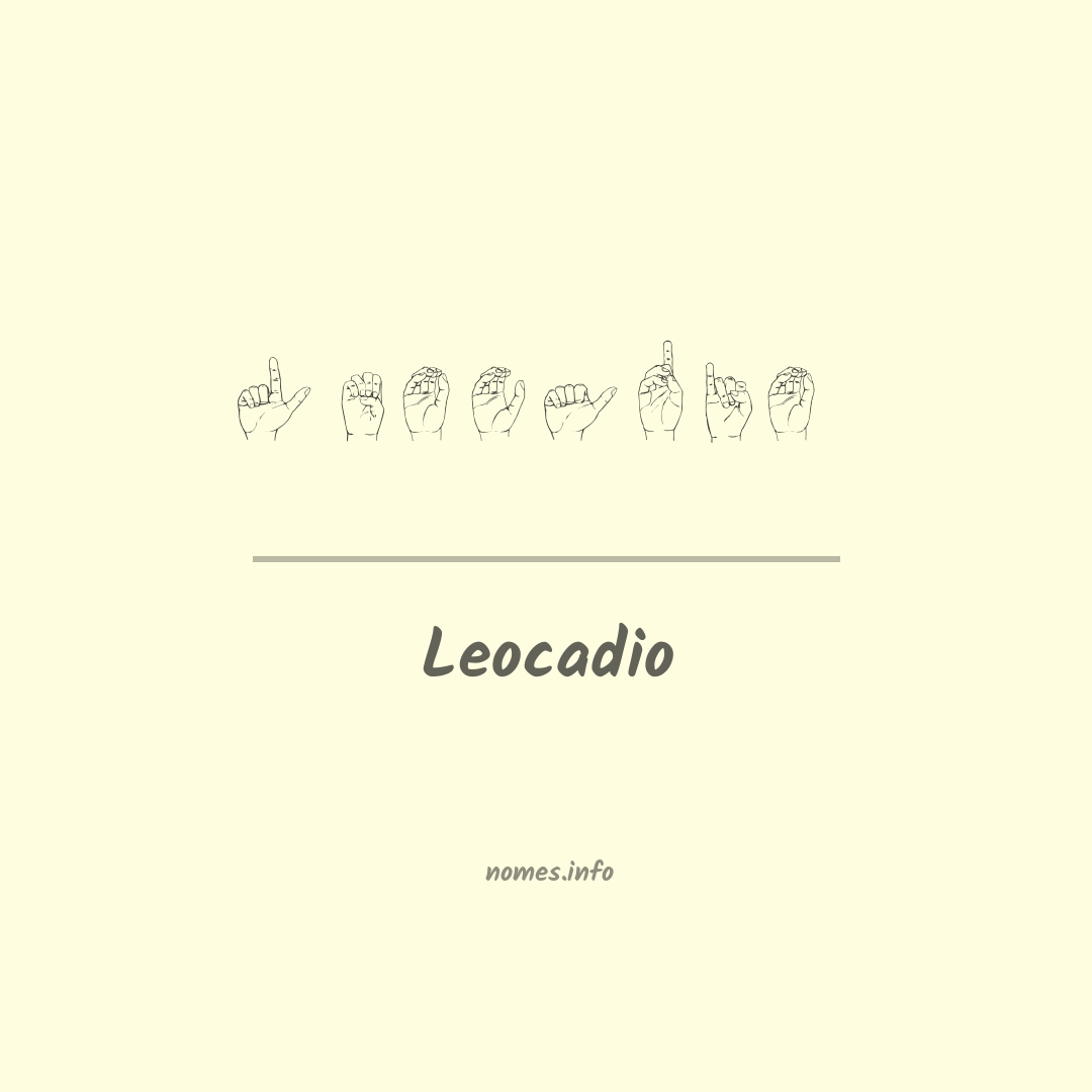 Leocadio em Libras