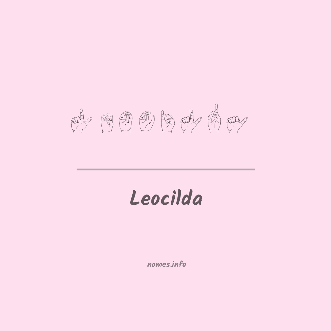 Leocilda em Libras