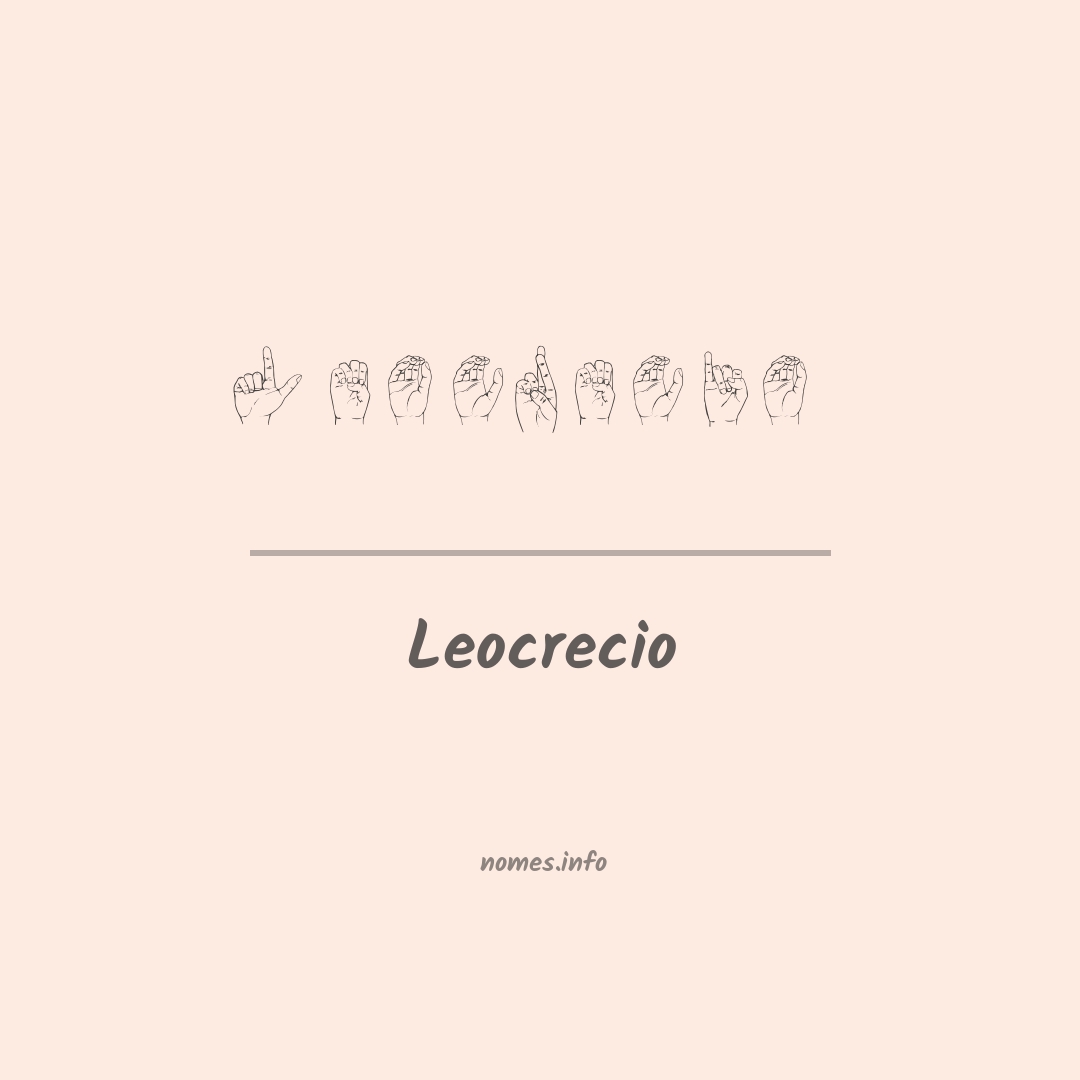 Leocrecio em Libras
