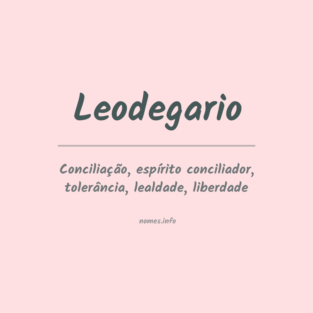 Significado do nome Leodegario
