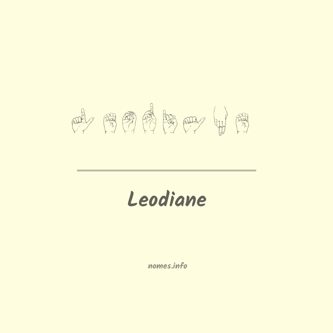 Leodiane em Libras