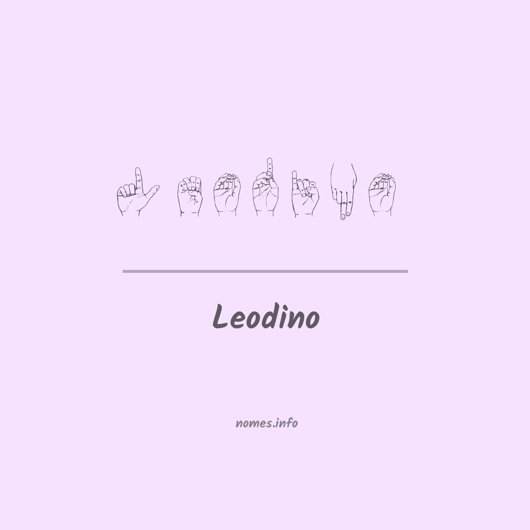 Leodino em Libras
