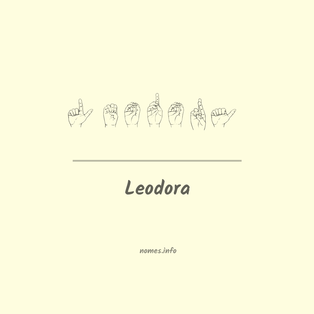 Leodora em Libras