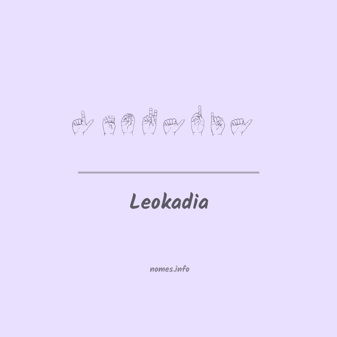 Leokadia em Libras