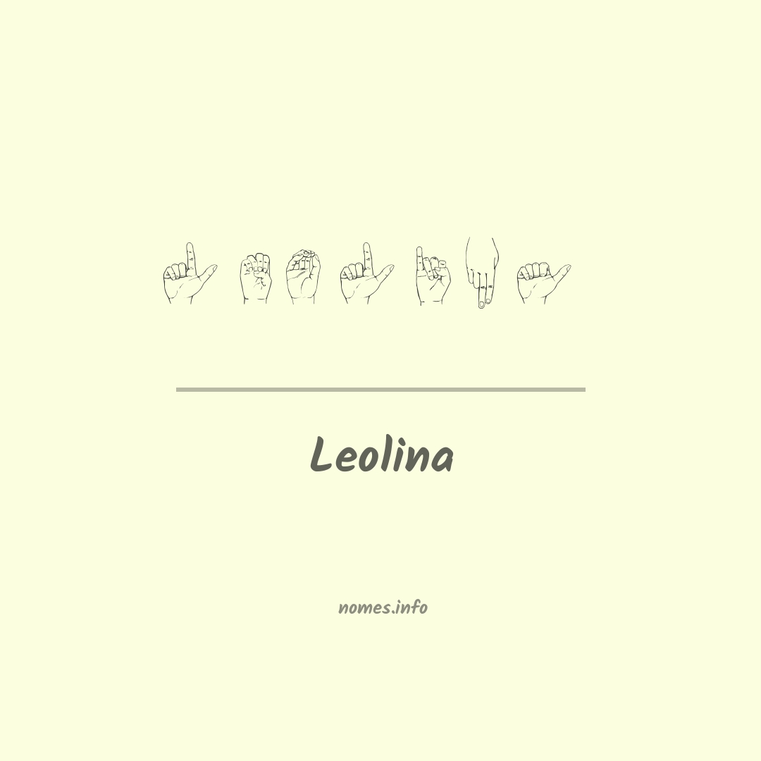 Leolina em Libras