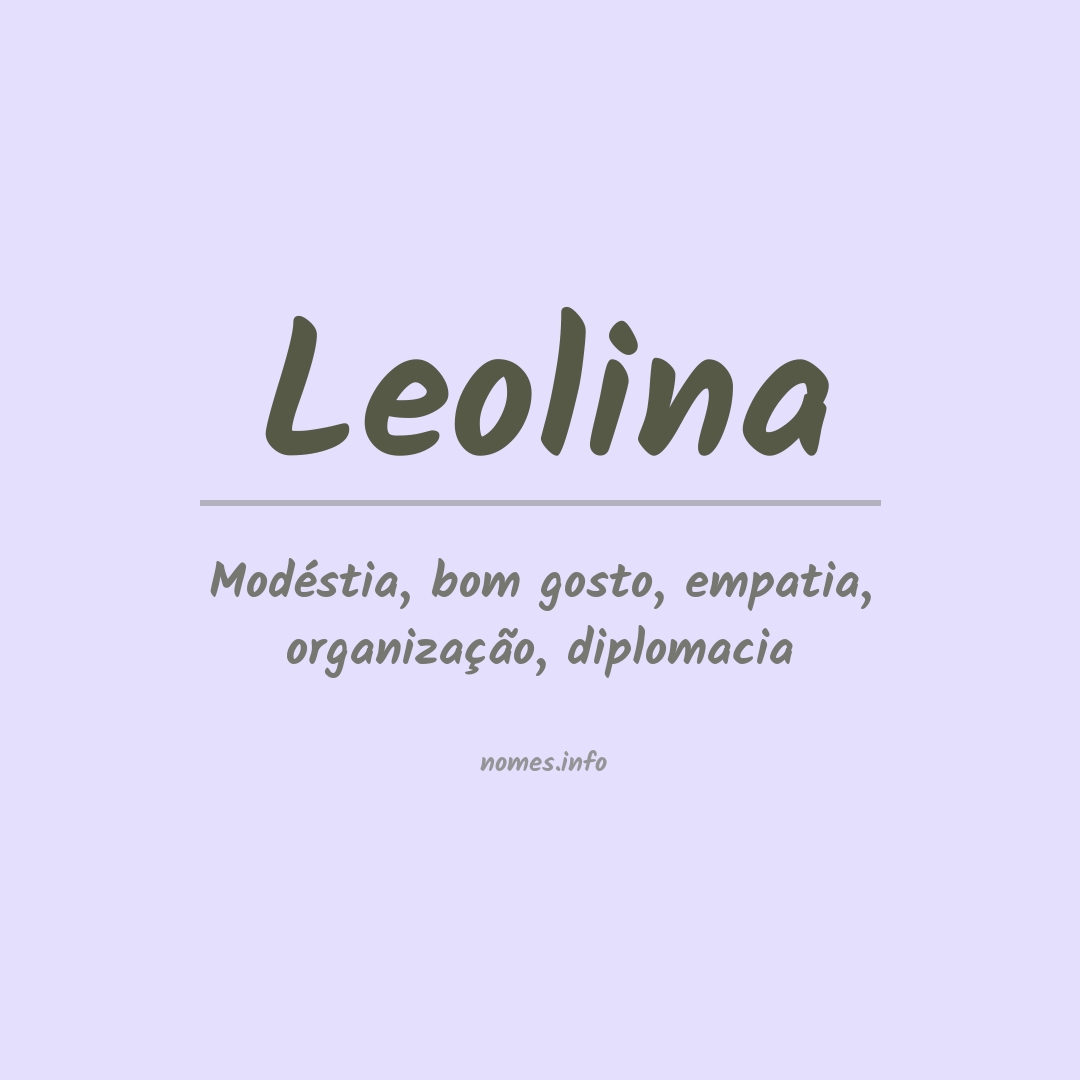Significado do nome Leolina