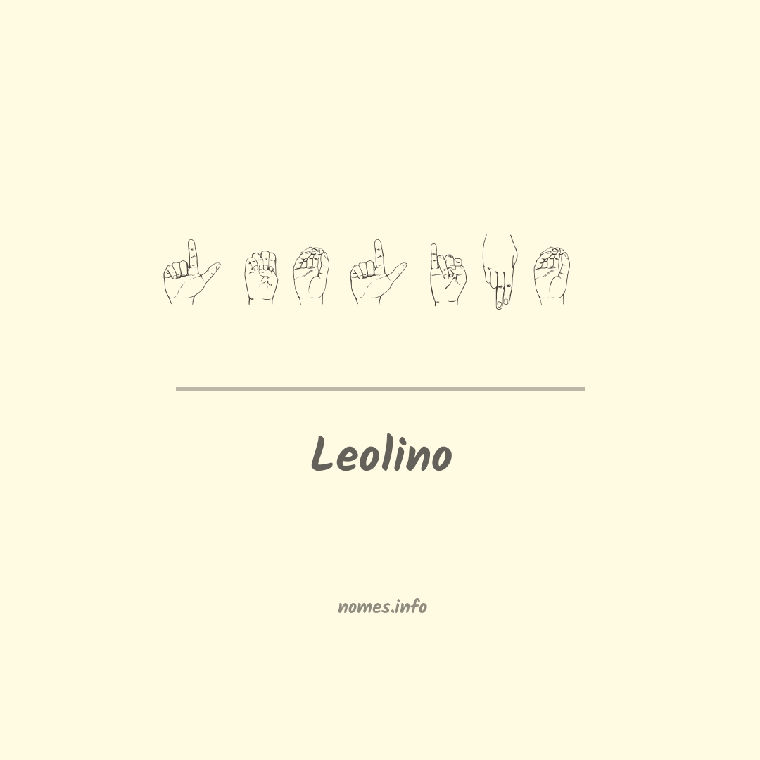 Leolino em Libras Leolino em Libras