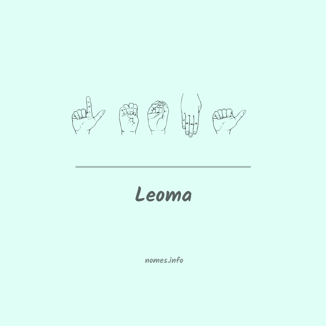 Leoma em Libras