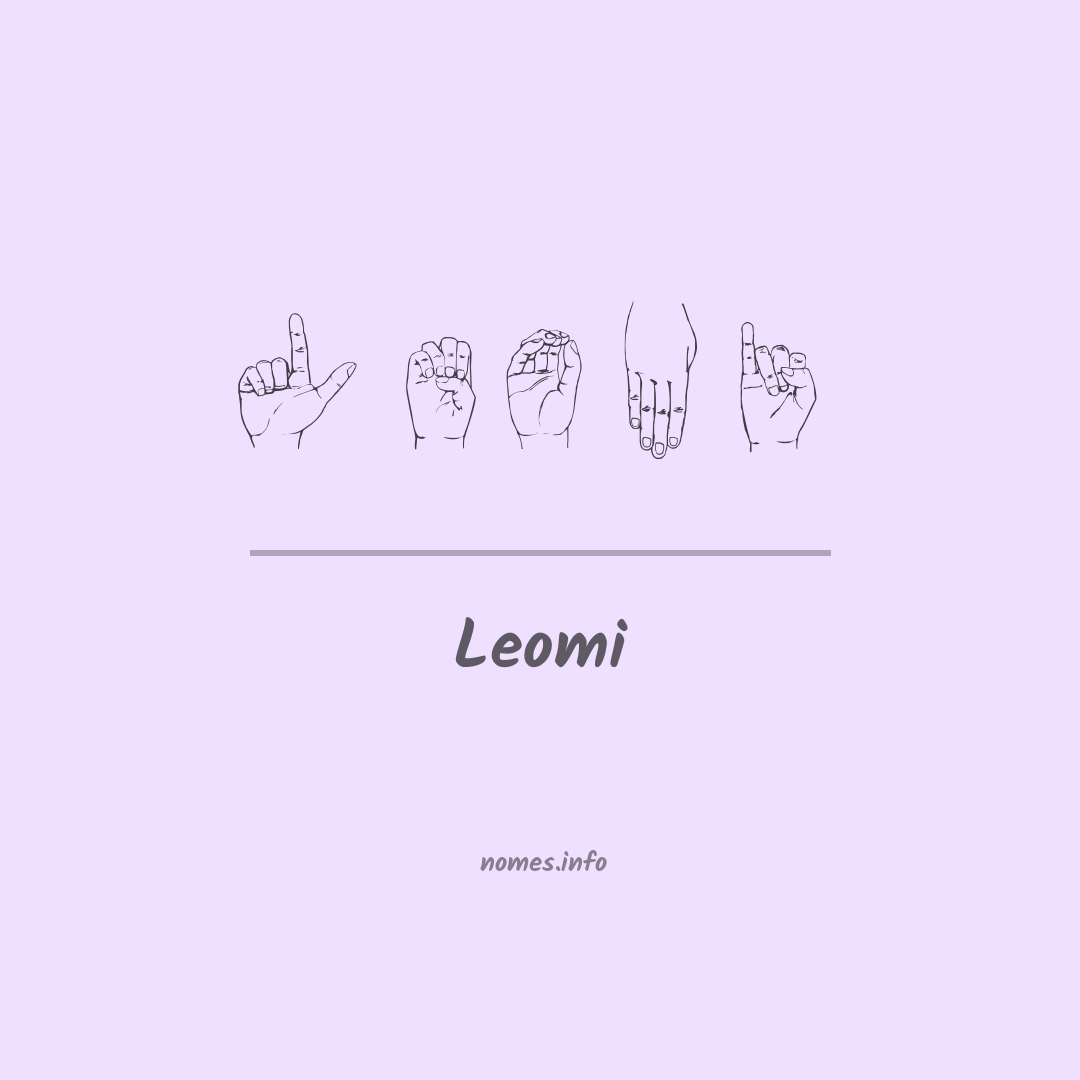 Leomi em Libras