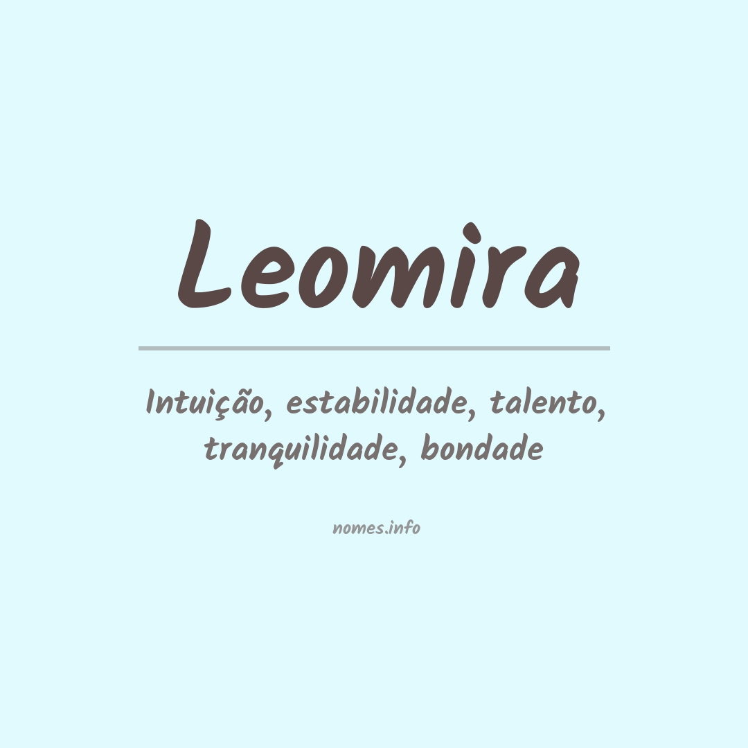 Significado do nome Leomira