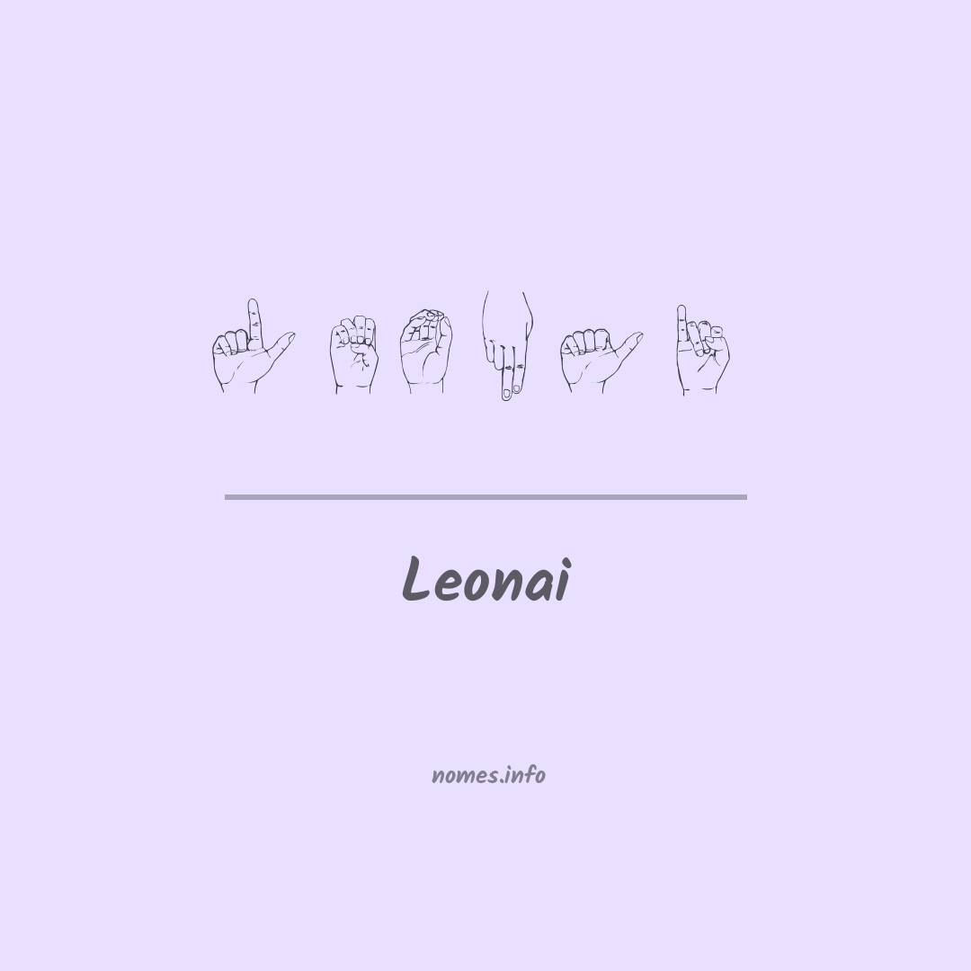 Leonai em Libras