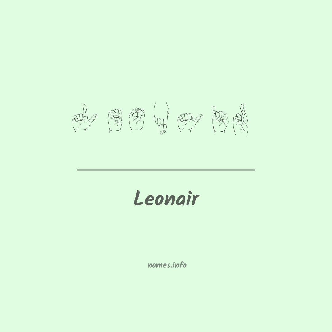 Leonair em Libras