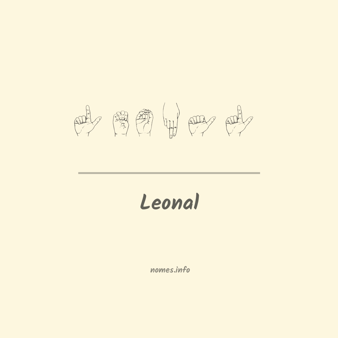 Leonal em Libras