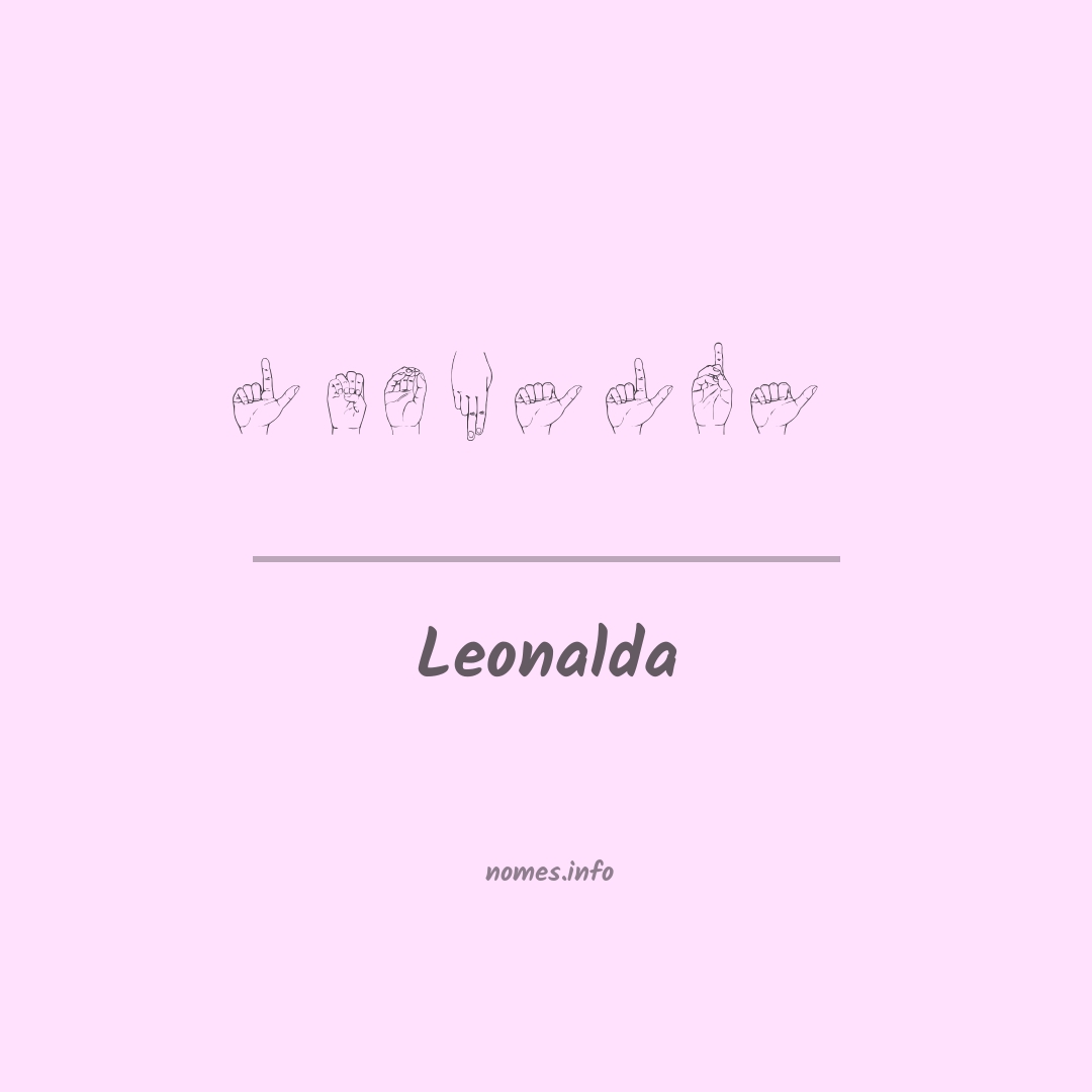 Leonalda em Libras