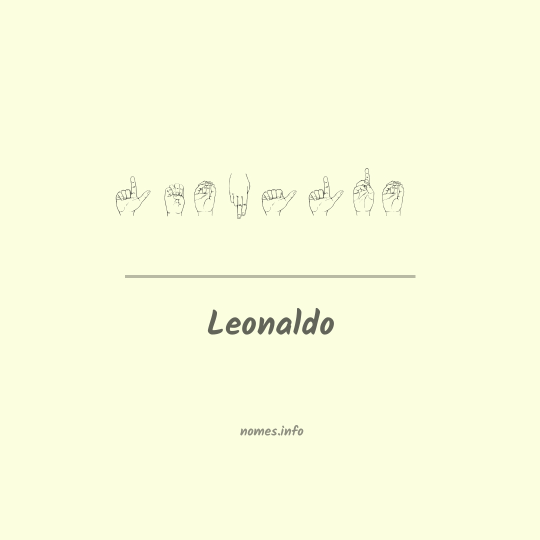 Leonaldo em Libras