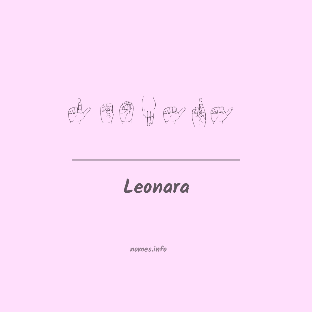 Leonara em Libras