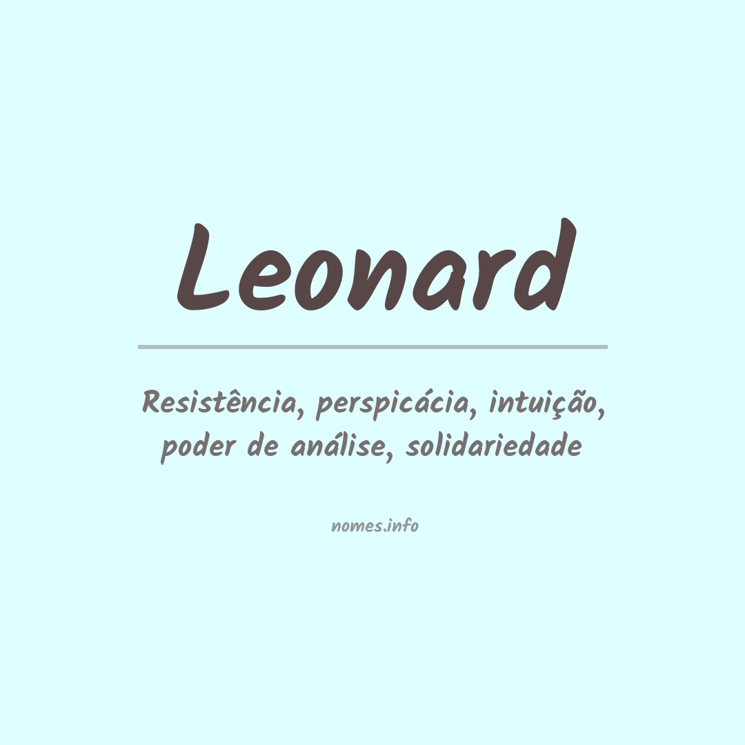 Significado do nome Leonard